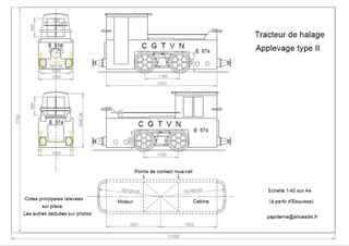 Tracteur de halage Applevage type II
